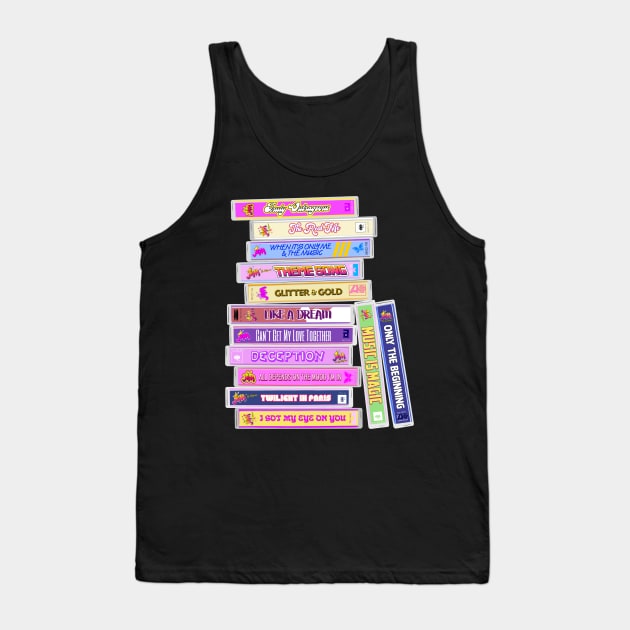 Jem and the Holograms Songs Cassettes Tank Top by darklordpug